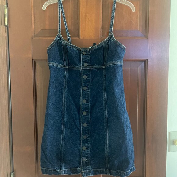 American Eagle - Button-Up Denim Mini Dress - Picture 5 of 5